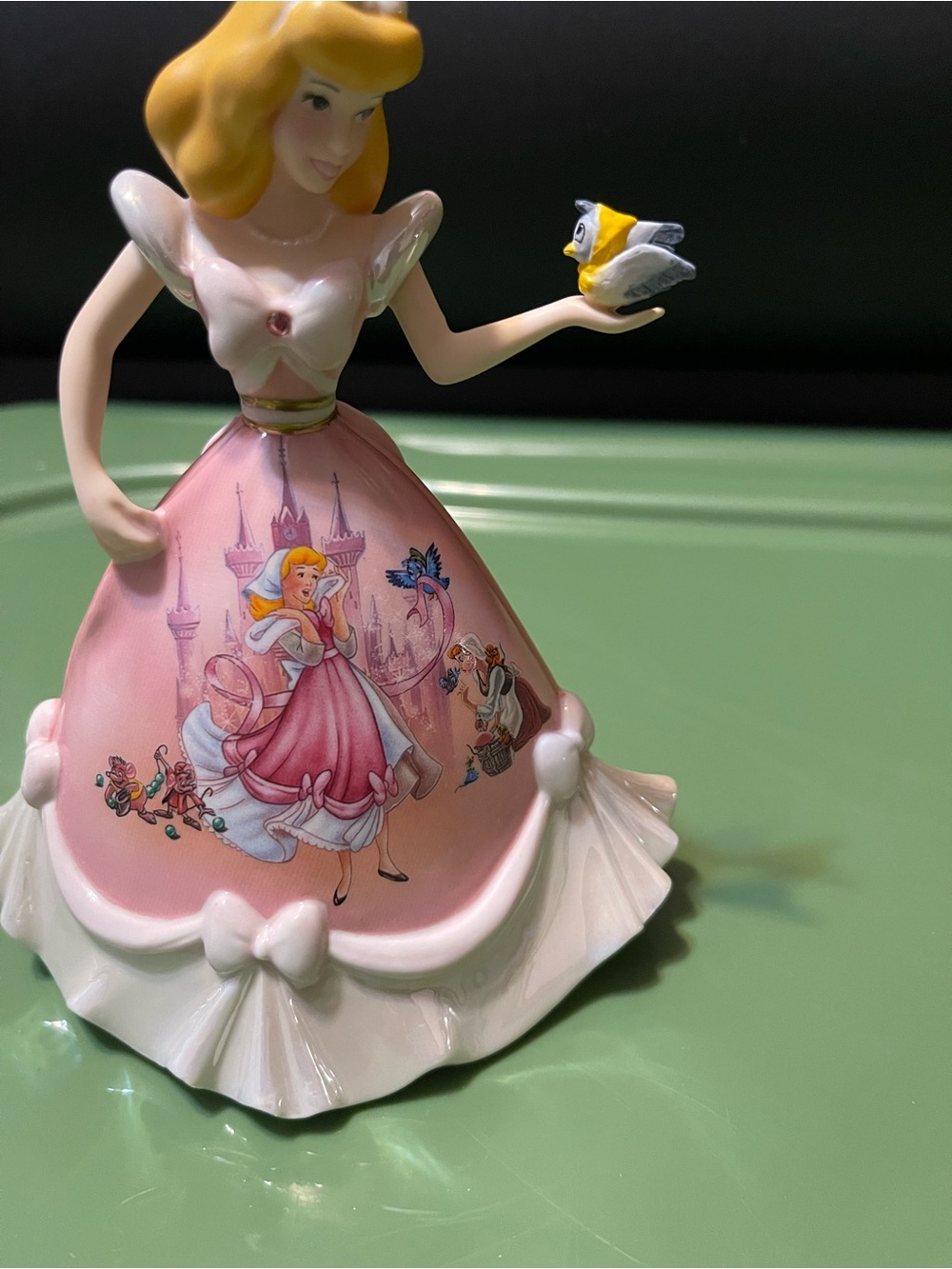 Disney Princess Pink Ceramic Figurine